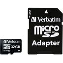 Verbatim microSD z adapterem (klasa 10) - 32 GB