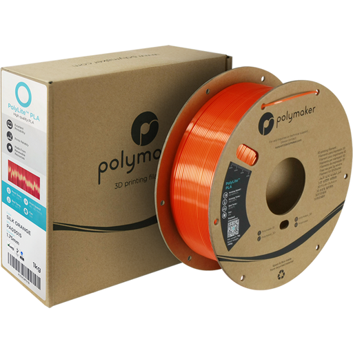 Polymaker PolyLite Silk PLA Orange - 1.75 mm / 1000 g