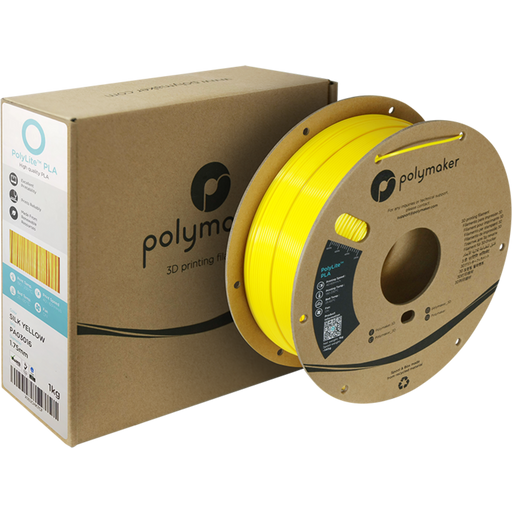 Polymaker PolyLite Silk PLA Yellow - 1,75 mm / 1000 g