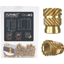 ruthex Threaded Insert M3 (100 pieces)