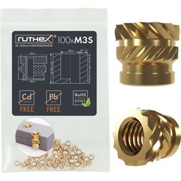 ruthex Threaded Insert M3S (100 pieces) - M3Sx4.0