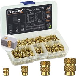 ruthex Inserts Filetés M2/M3/M4/M5 - 1 kit