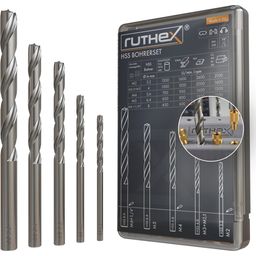 ruthex HSS Drill Bit Set for Threaded Inserts - 1 set