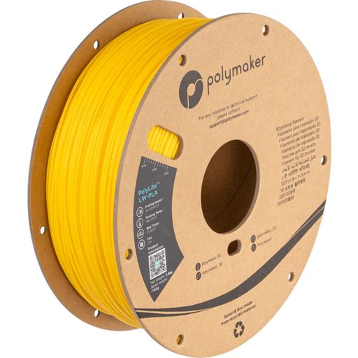 Polymaker PolyLite LW-PLA Bright Yellow - 1.75 mm / 800 g
