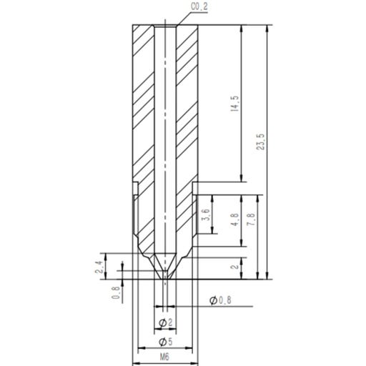 Sovol Düse Stahl gehärtet für SV06 Plus/SV07 - 0,4 mm