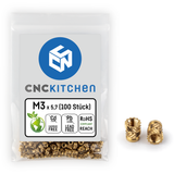 CNC Kitchen Závitové vložky M3 Standard