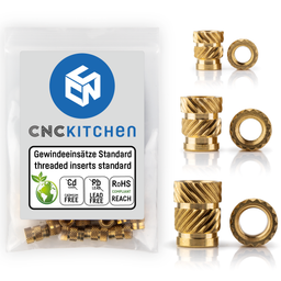 CNC Kitchen Standardowy zestaw wkładek gwintowych - 1 zestaw