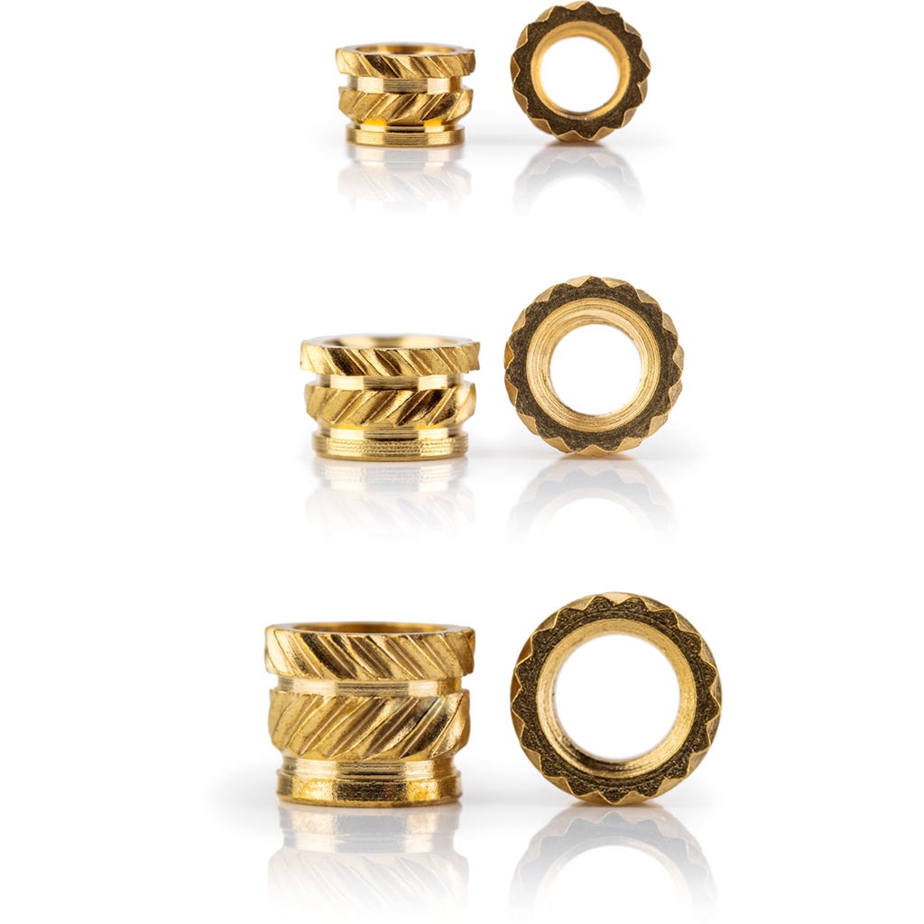 CNC Kitchen Threaded Inserts Set - Short, 1 set - 3DJake International