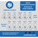 CNC Kitchen Schroefdraadinserts M4 Kort