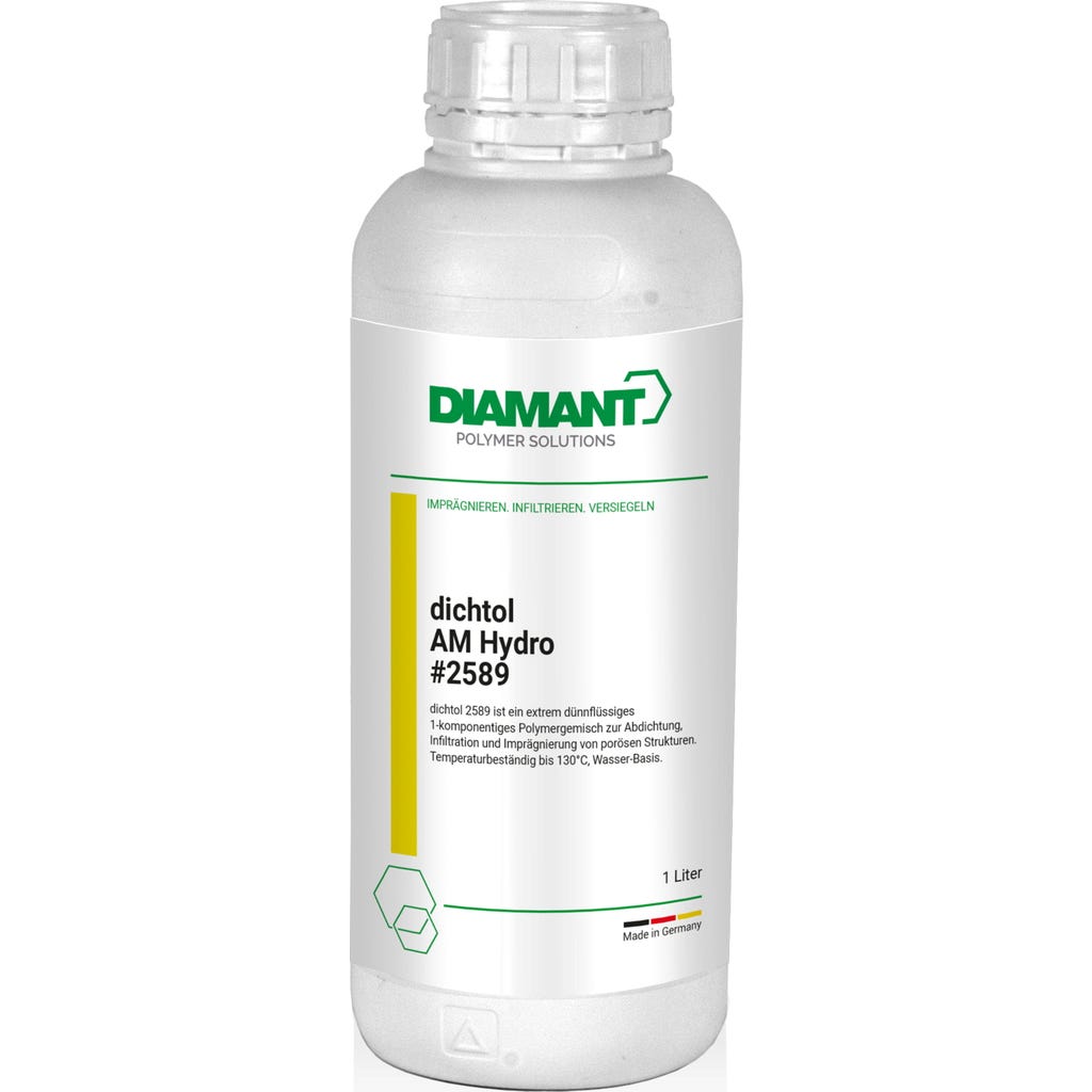 DIAMANT Dichtol AM Hydro 250 Ml – Sigillante Impermeabile Per Stampanti 3D, A Base D'Acqua, Senza Solventi, Per PLA, ABS, FDM E SLS