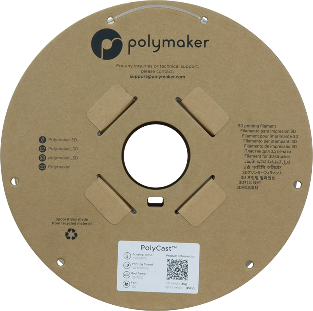 Polymaker PolyCast Natural - 1.75 mm / 3000 g
