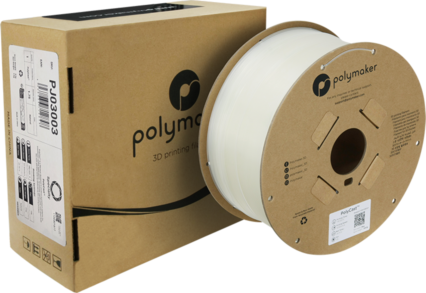 Polymaker PolyCast Natural - 1.75 mm / 3000 g