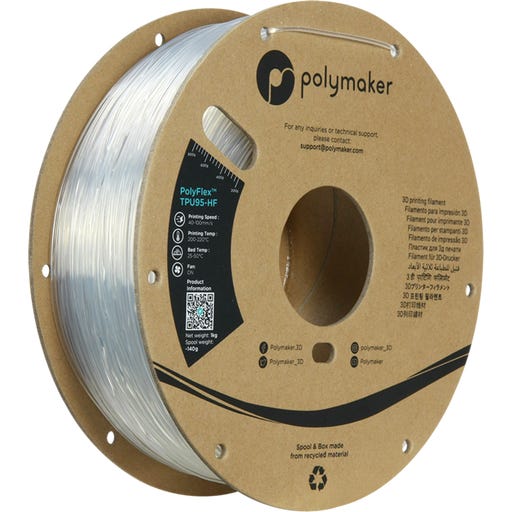 Polymaker PolyFlex TPU95-HF Clear - 3DJake International