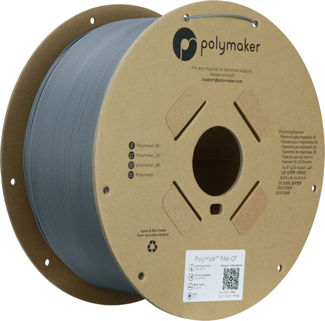 Polymaker PolyMide PA6-GF Grau