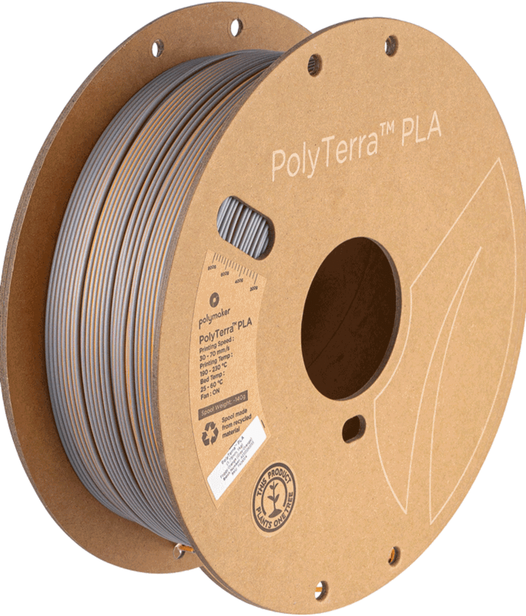 PolyTerra PLA Dual Foggy Orange Grey-Orange - 1,75 mm / 1000 g