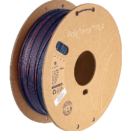PolyTerra PLA Dual Mixed Berries Red-Dark Blue - 1,75 mm / 1000 g