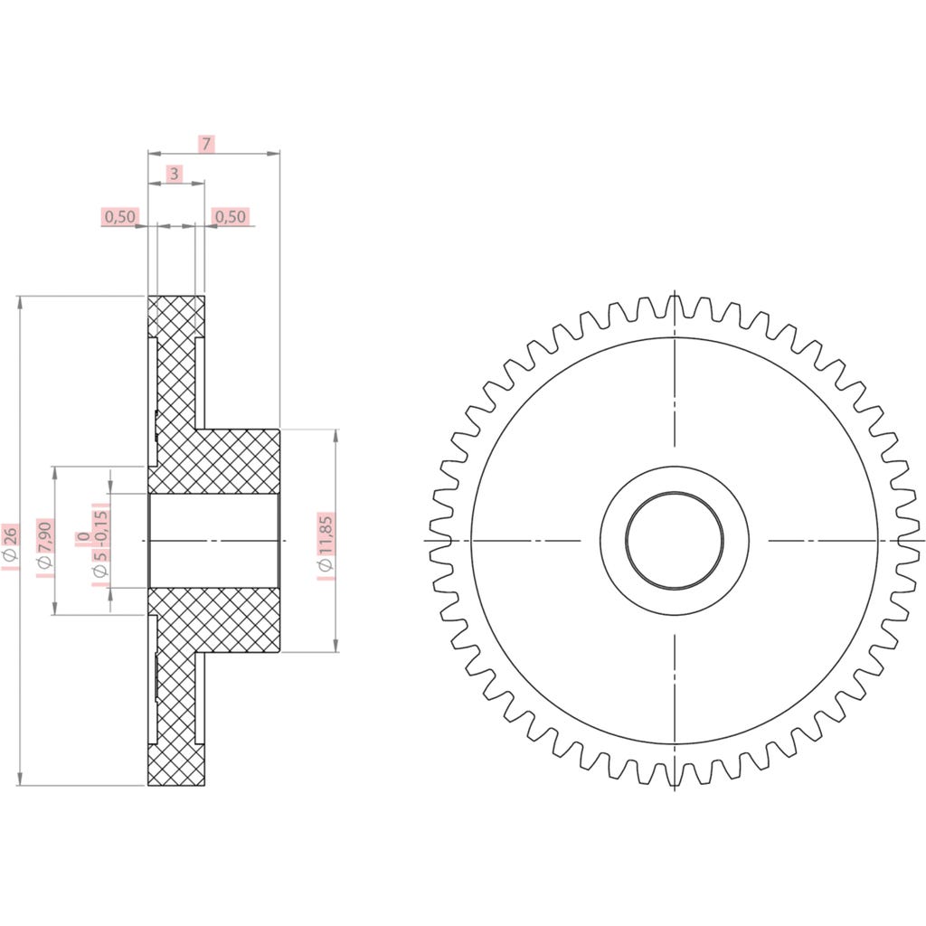 BondTech DDX Integrated Drive Gear Assembly - 3DJake Portugal