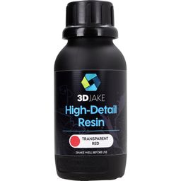 3DJAKE 8K High-Detail Resin Transparent Rot - 500 g