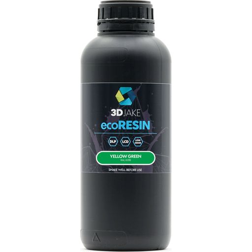 3DJAKE ecoResin Gulgrön - 1.000 g