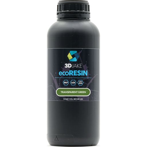 3DJAKE ecoResin przezroczysty zielony - 1.000 g