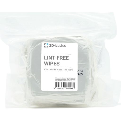 3D-basics Lint-Free Wipes set 100 kos - 1 set.