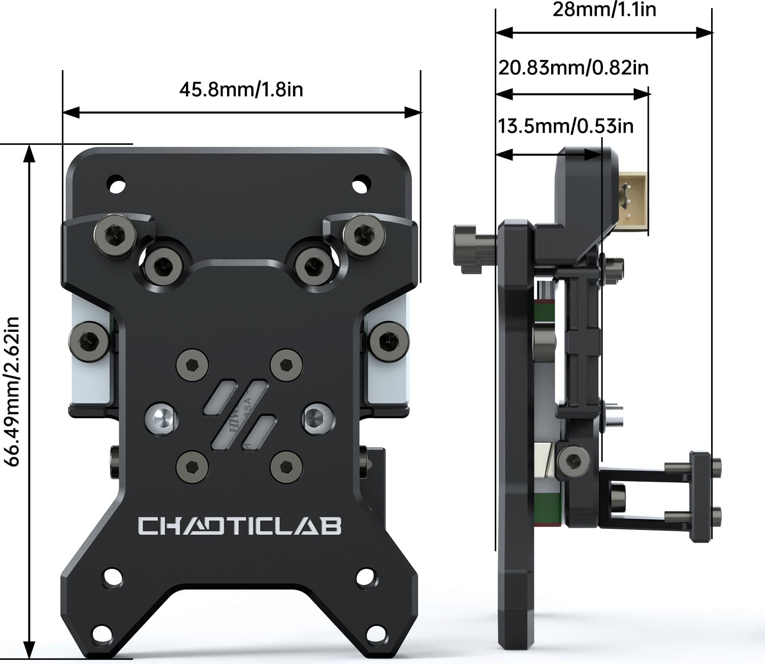 CHAOTICLAB CNC Voron Tap Black V2 - V2.4 R1/R2, Trident