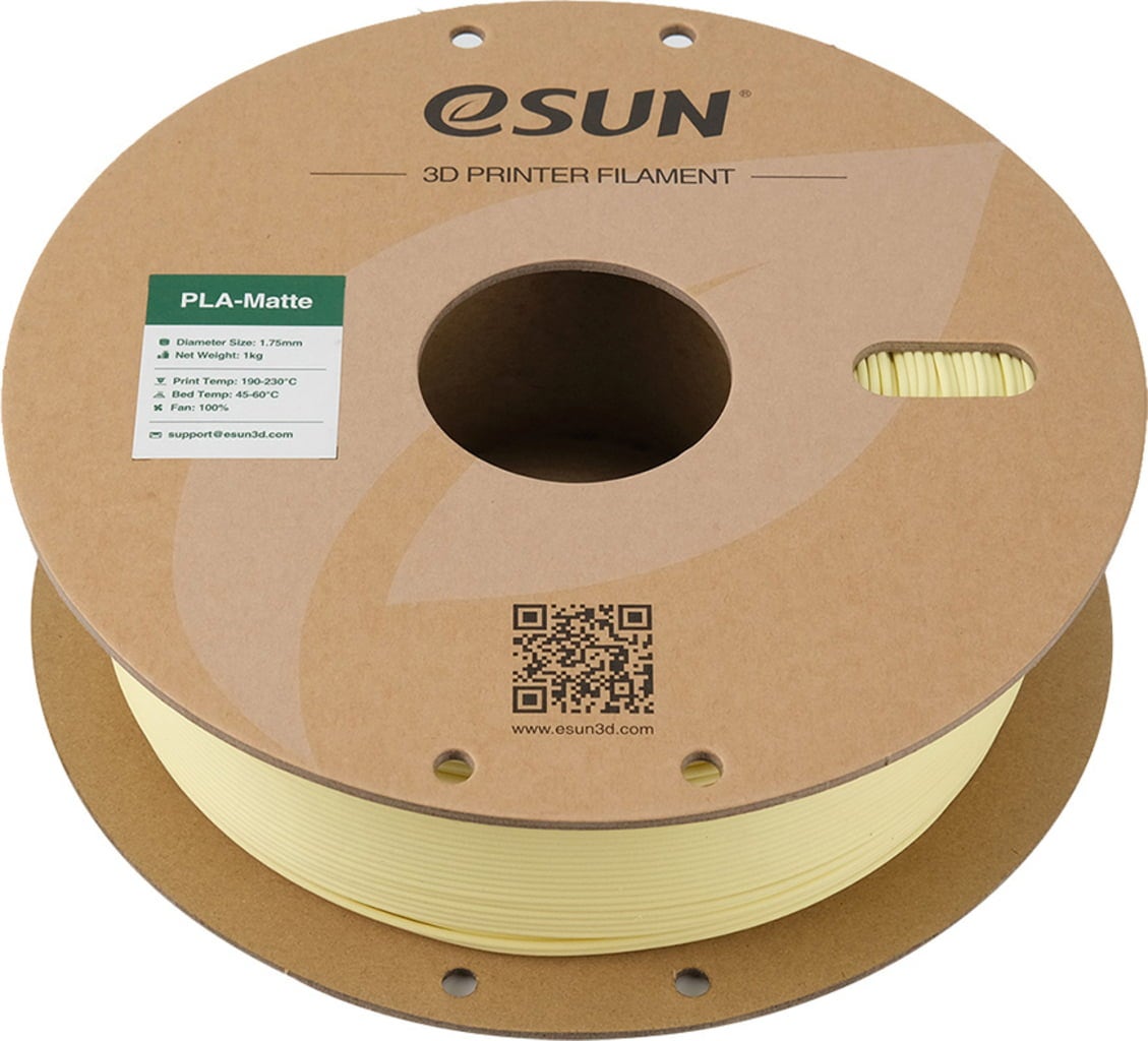 eSUN PLA-Matte Almond Yellow - 1.75 mm / 1000 g