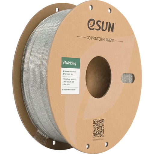 eSUN PLA-Twinkling Silver - 1,75 mm / 1000 g
