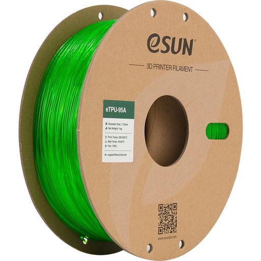 eSUN eTPU-95A Transparent Green - 1,75 mm / 1000 g