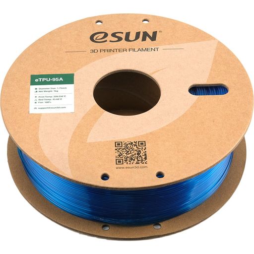 eSUN eTPU-95A Transparent Blue - 1,75 mm/1000 g