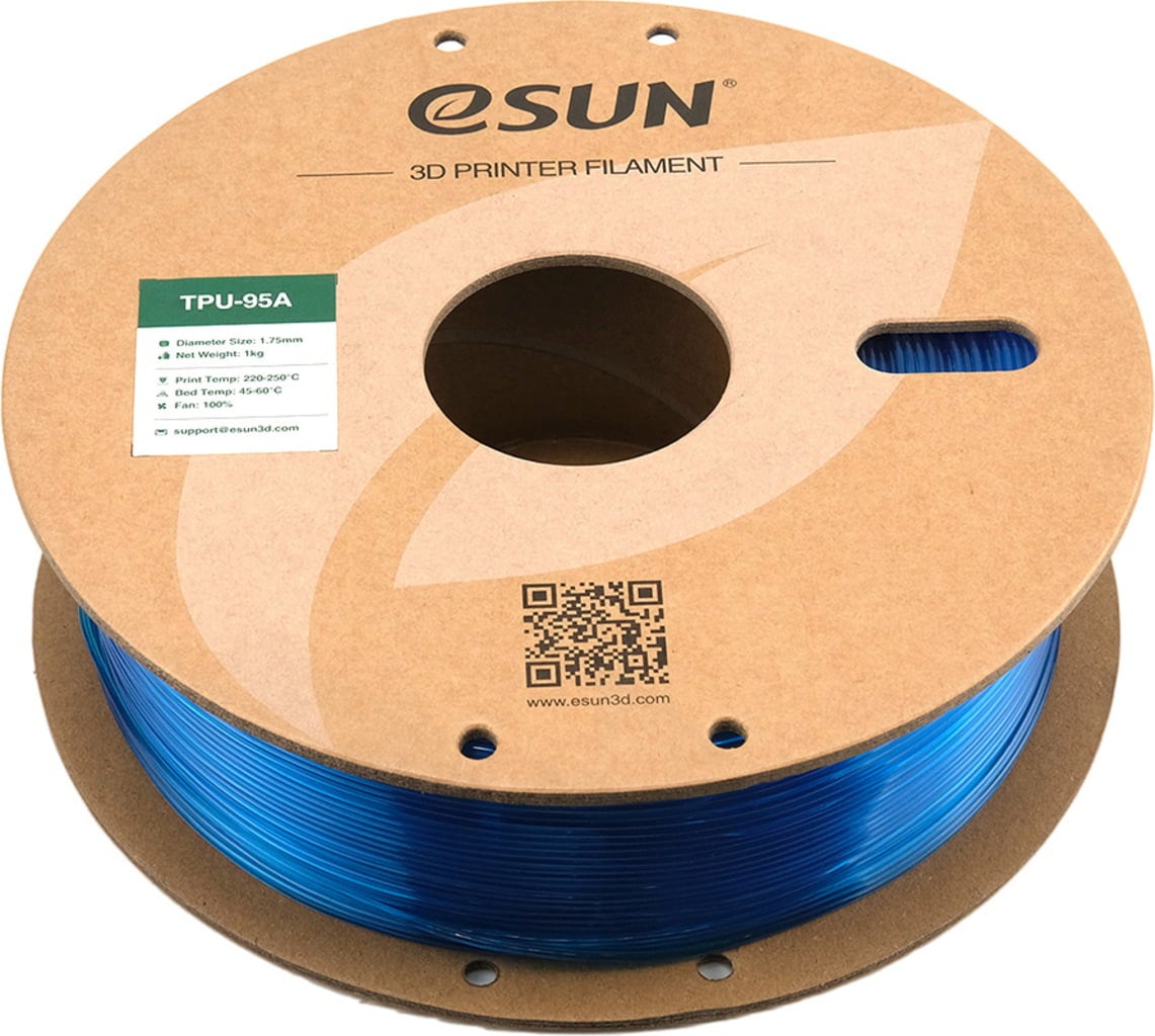 eSUN TPU-95A Translucent Blue - 1.75 mm / 1000 g