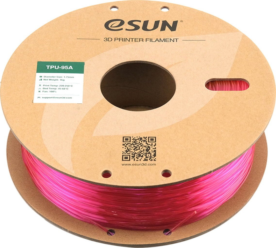 eSUN TPU-95A Translucent Pink - 1.75 mm / 1000 g