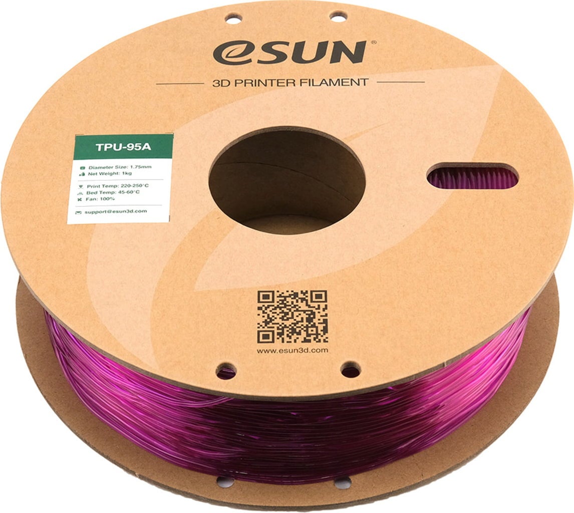 eSUN TPU-95A Translucent Purple - 1.75 mm / 1000 g