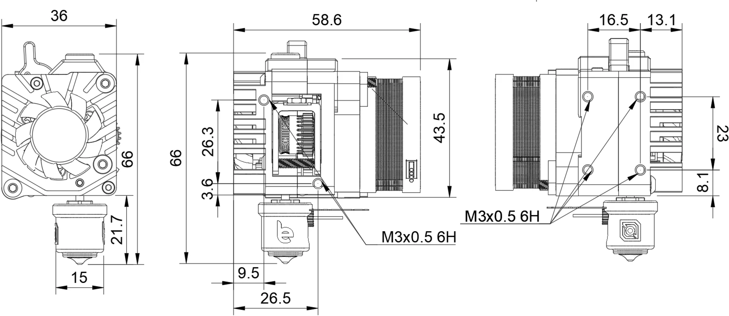 LDO Motors Smart Orbiter Extruder V3.0 - 1 pc
