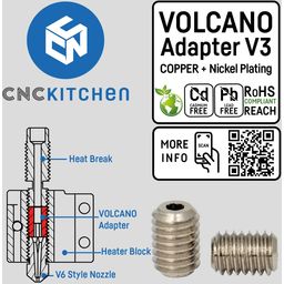 CNC Kitchen Volcano Adapter V3 - 1 pcs