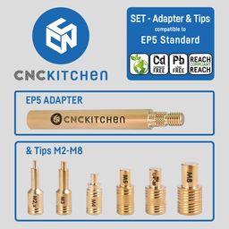 CNC Kitchen Pripomočki za taljenje + adapter EP5 - 1 set.
