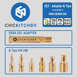 CNC Kitchen Pomoce do topienia + adapter Ersa 102 - 1 zestaw