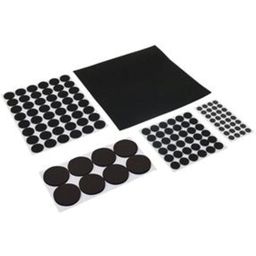 Protective Self-Adhesive Pads - 125 pieces - Black