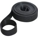 Fixman Hook and Loop Fixing Tape Black Self Adhesive 20mm 25mm