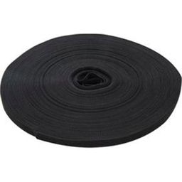 Fixman Cinta de Velcro, Negra - 13 mm x 25 m