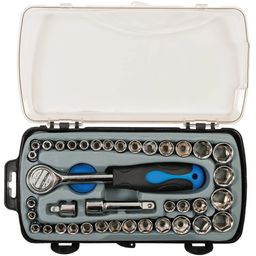 Silverline Kompaktný nástrčkový kľúč (39 ks)