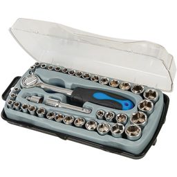 Silverline Kompaktný nástrčkový kľúč (39 ks)
