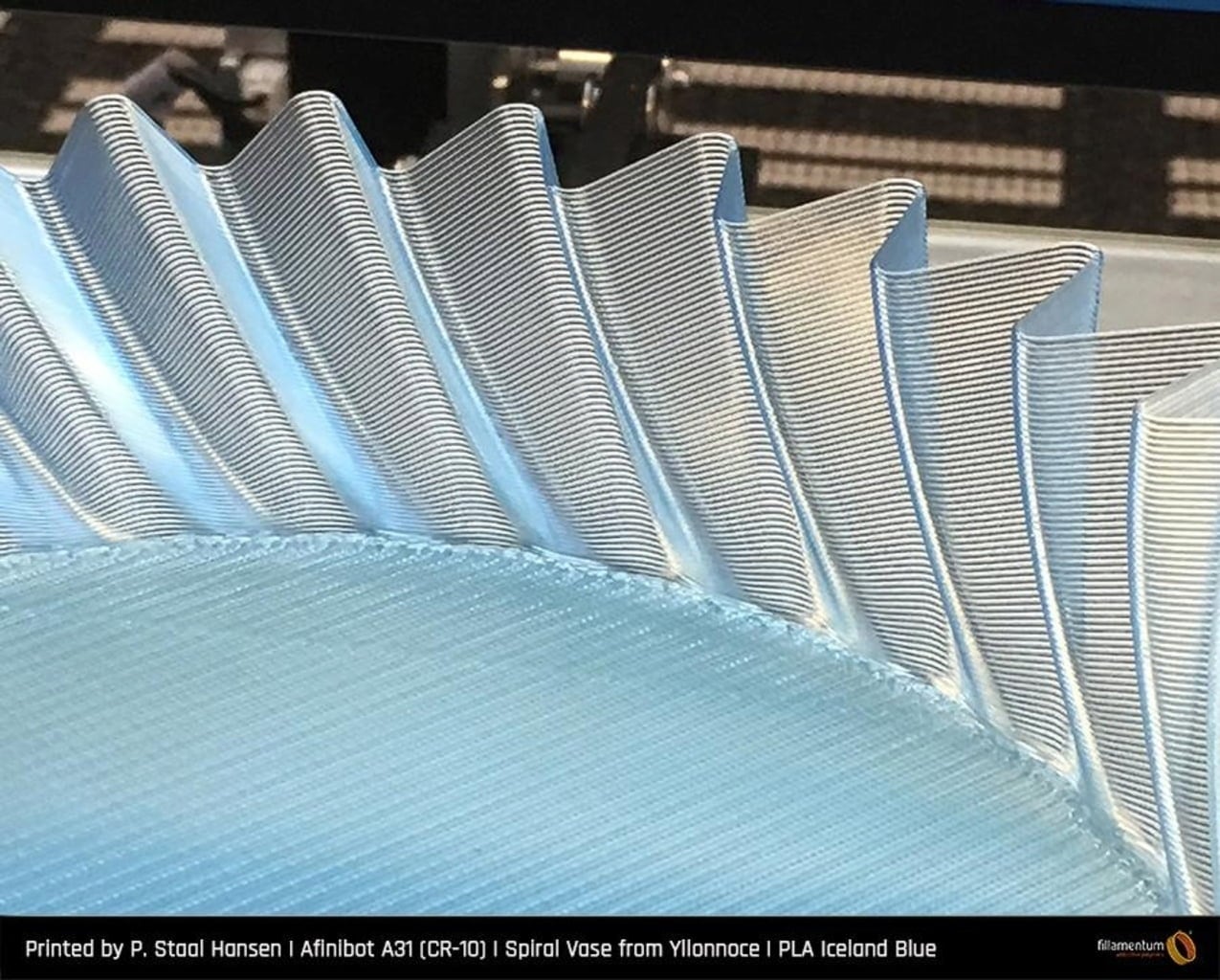 Fillamentum PLA Crystal Clear Iceland Blue