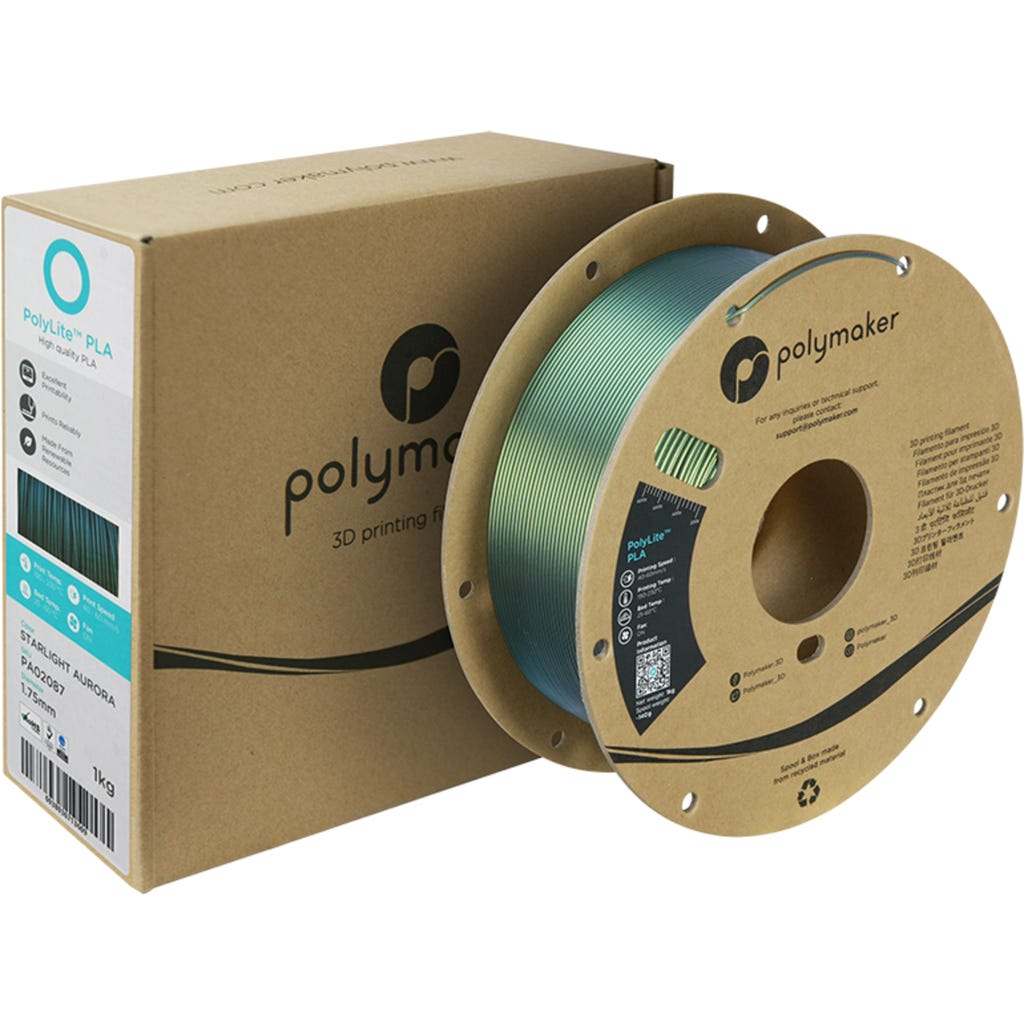 Polymaker PolyLite PLA Starlight Aurora - 3DJake Ireland