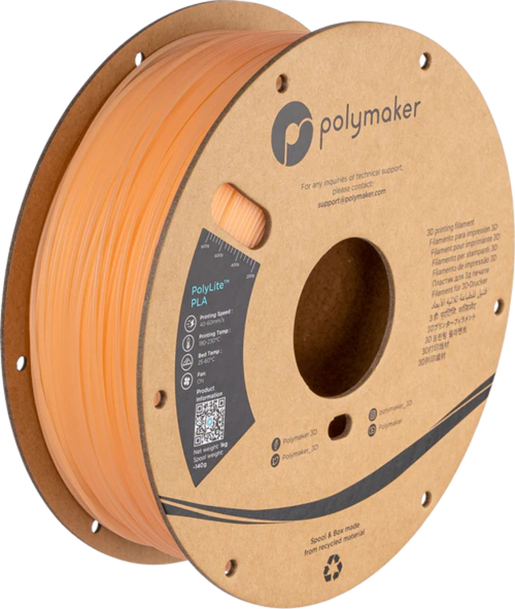 PolyLite PLA UV Colour Change Natural/Orange - 1,75 mm / 1000 g