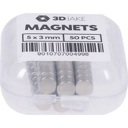 3DJAKE Magneti N35 - Set da 50 Pezzi - 5 x 3 mm
