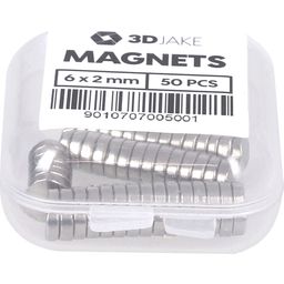 3DJAKE Magneetit N35 50 kpl - 6 x 2 mm