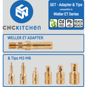 CNC Kitchen Soldering Tips + Weller ET Adapter - 1 set