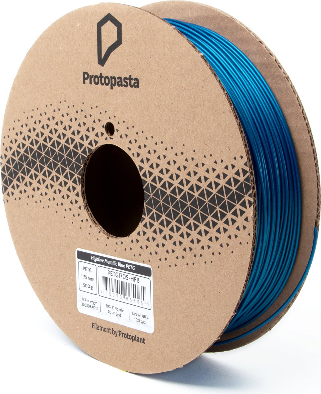 Protopasta Highfive Blue Metallic PETG - 1,75 mm / 500 g