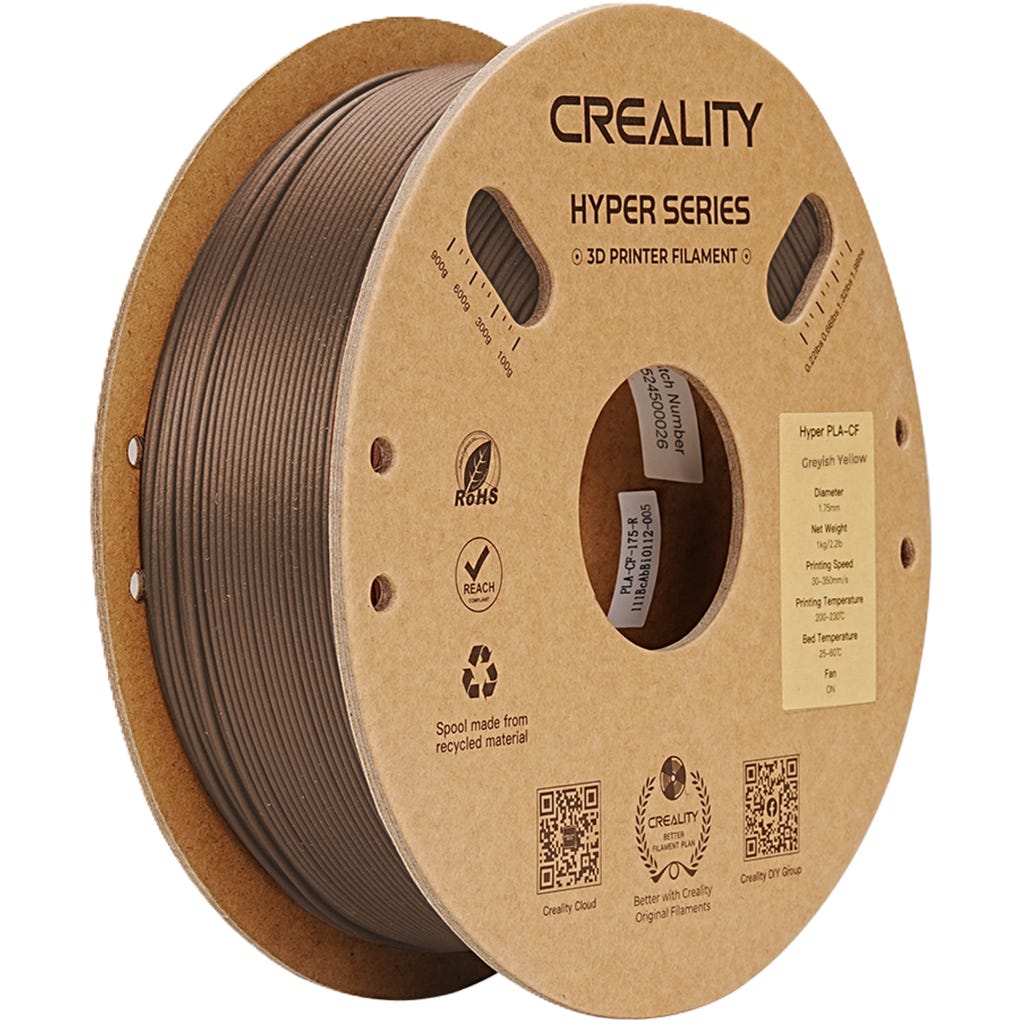 Creality Hyper PLA-CF Greyish Yellow - 3DJake